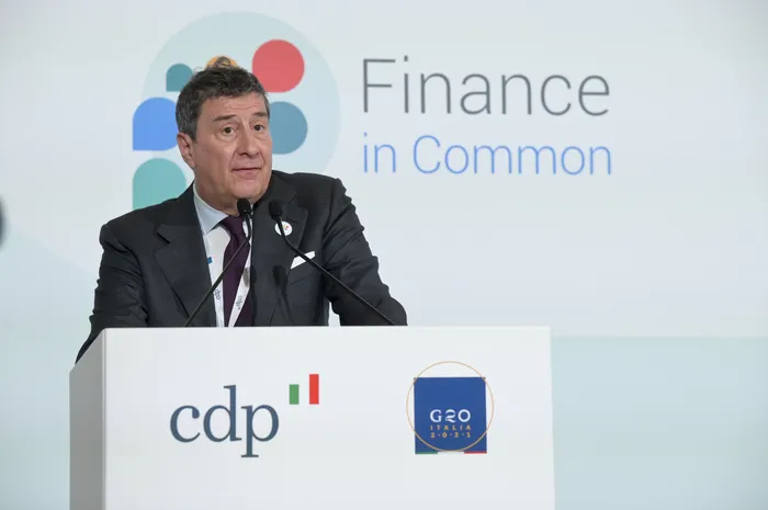 Governor Monticelli at the Finance in Common Summit